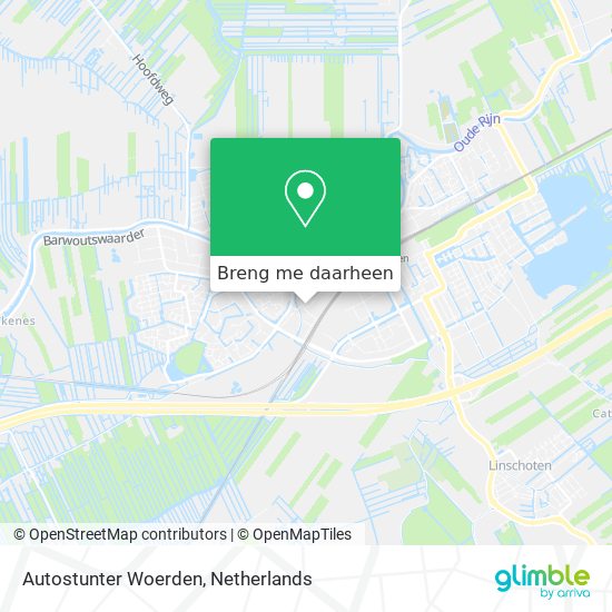 Autostunter Woerden kaart