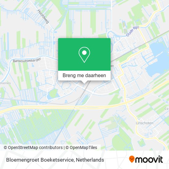 Bloemengroet Boeketservice kaart