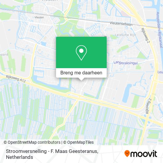 Stroomversnelling - F. Maas Geesteranus kaart