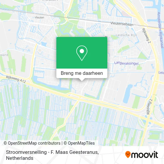 Stroomversnelling - F. Maas Geesteranus kaart