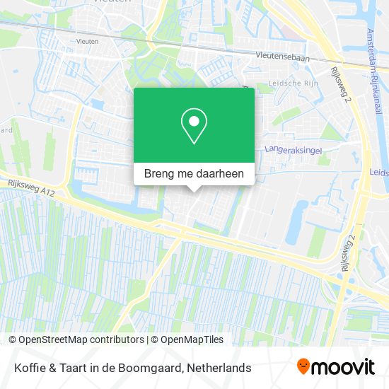 Koffie & Taart in de Boomgaard kaart