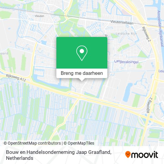 Bouw en Handelsonderneming Jaap Graafland kaart