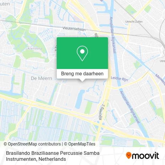 Brasilando Braziliaanse Percussie Samba Instrumenten kaart