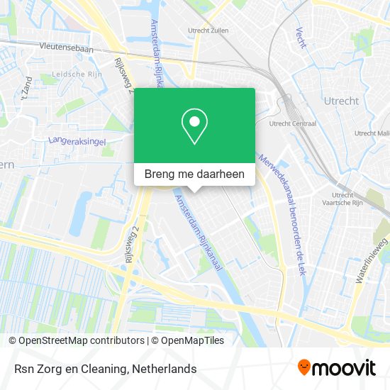 Rsn Zorg en Cleaning kaart