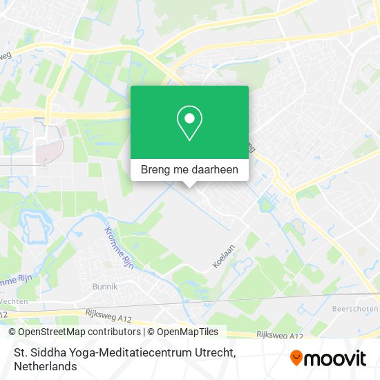 St. Siddha Yoga-Meditatiecentrum Utrecht kaart