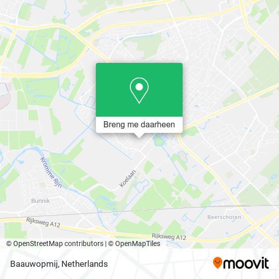 Baauwopmij kaart