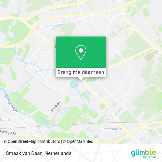 Smaak van Daan kaart