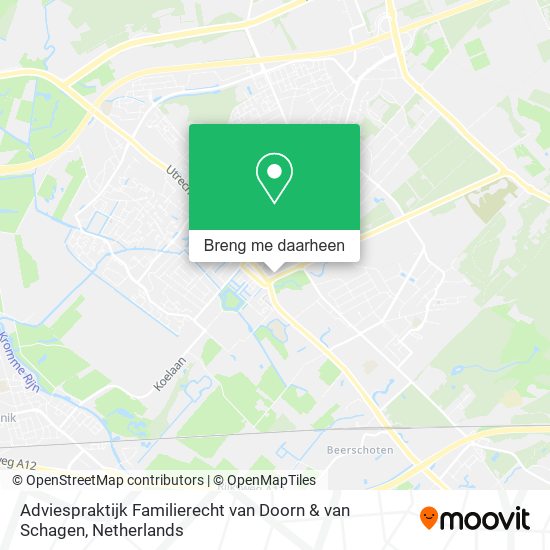 Adviespraktijk Familierecht van Doorn & van Schagen kaart