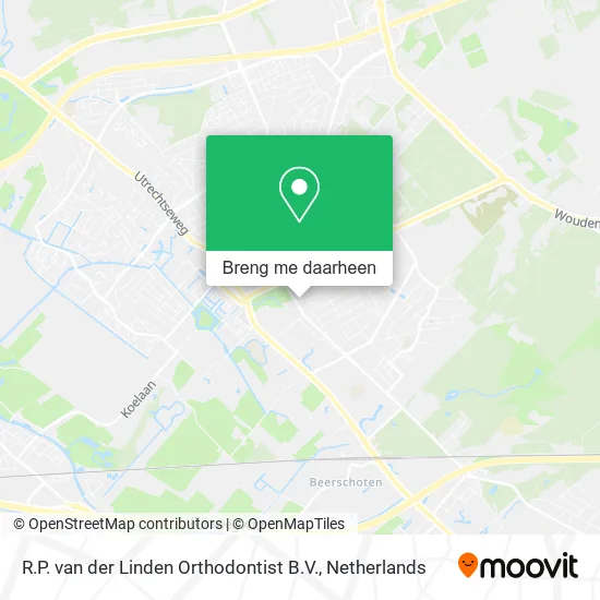 R.P. van der Linden Orthodontist B.V. kaart