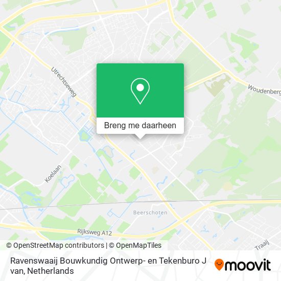 Ravenswaaij Bouwkundig Ontwerp- en Tekenburo J van kaart