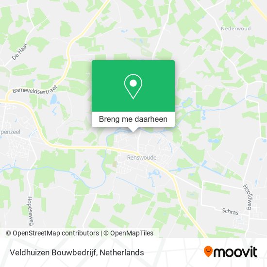 Veldhuizen Bouwbedrijf kaart