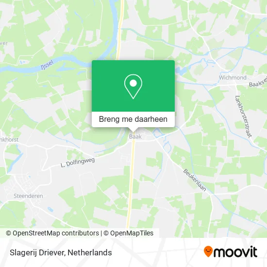 Slagerij Driever kaart