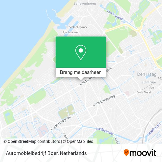 Automobielbedrijf Boer kaart