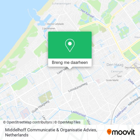 Middelhoff Communicatie & Organisatie Advies kaart
