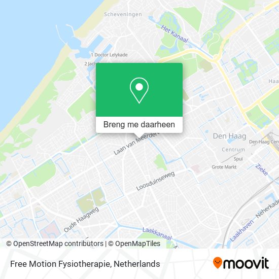 Free Motion Fysiotherapie kaart