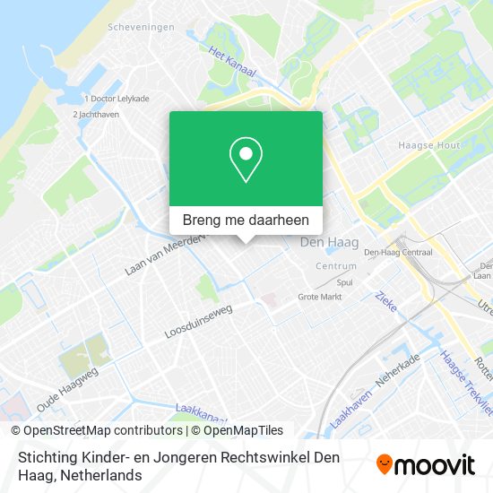 Stichting Kinder- en Jongeren Rechtswinkel Den Haag kaart