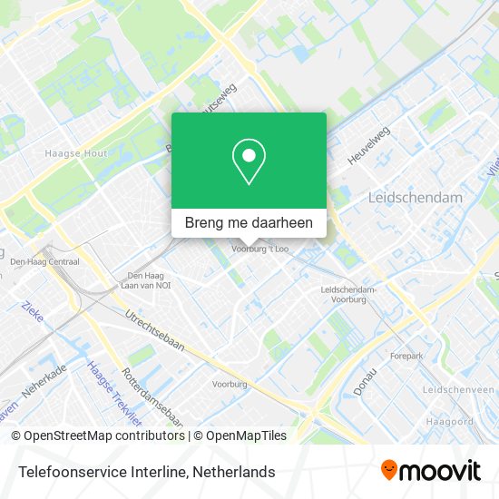 Telefoonservice Interline kaart