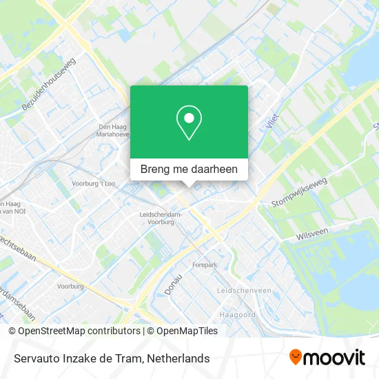 Servauto Inzake de Tram kaart