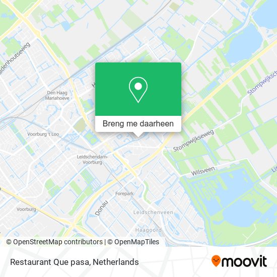 Restaurant Que pasa kaart