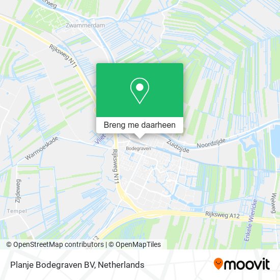 Planje Bodegraven BV kaart