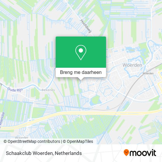 Schaakclub Woerden kaart