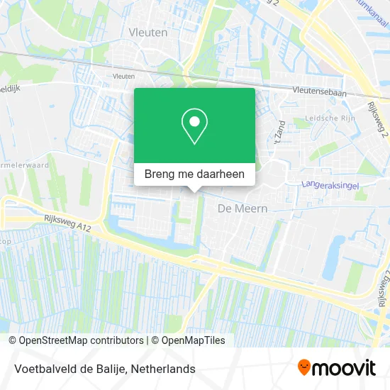 Voetbalveld de Balije kaart