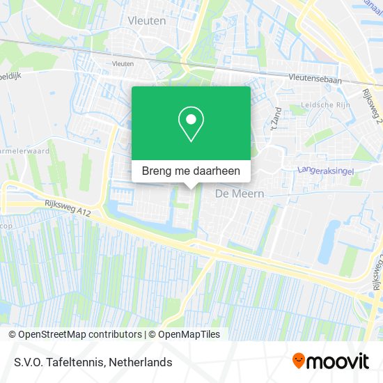 S.V.O. Tafeltennis kaart