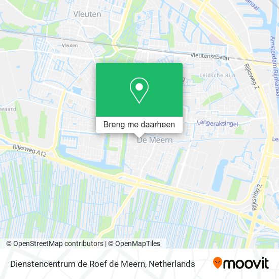 Dienstencentrum de Roef de Meern kaart