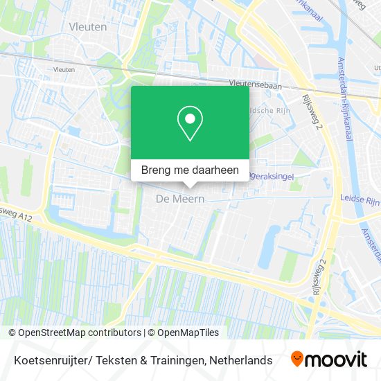 Koetsenruijter/ Teksten & Trainingen kaart