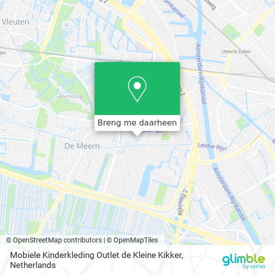 Mobiele Kinderkleding Outlet de Kleine Kikker kaart