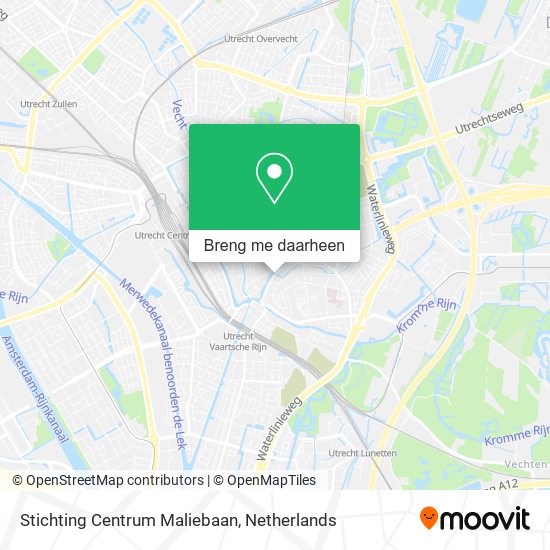 Stichting Centrum Maliebaan kaart