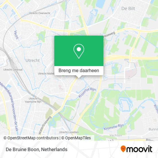 De Bruine Boon kaart