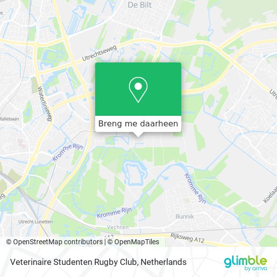 Veterinaire Studenten Rugby Club kaart