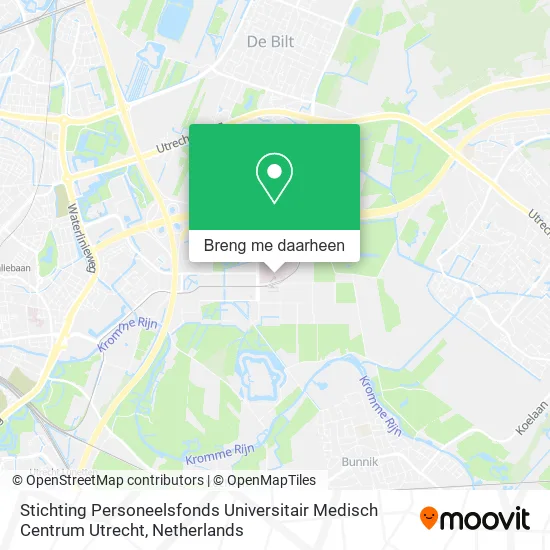 Stichting Personeelsfonds Universitair Medisch Centrum Utrecht kaart