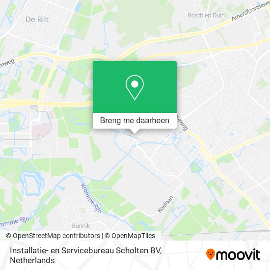 Installatie- en Servicebureau Scholten BV kaart