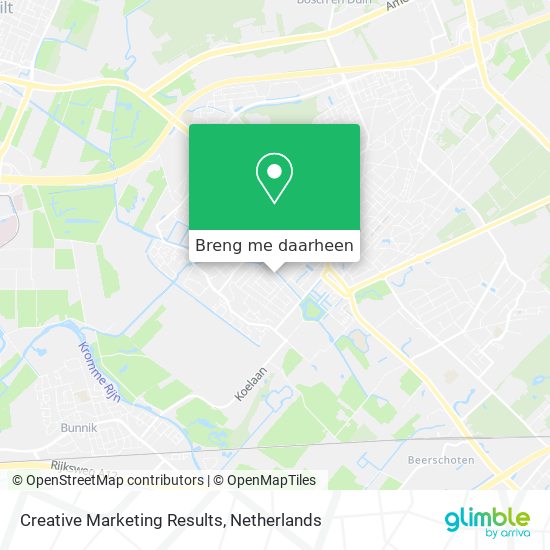 Creative Marketing Results kaart