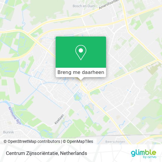 Centrum Zijnsoriëntatie kaart