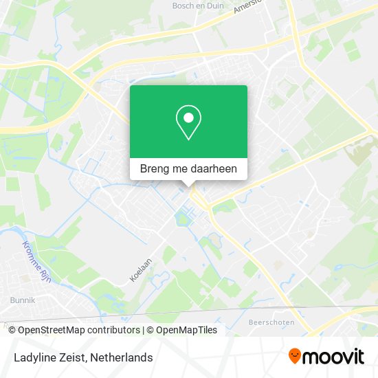 Ladyline Zeist kaart