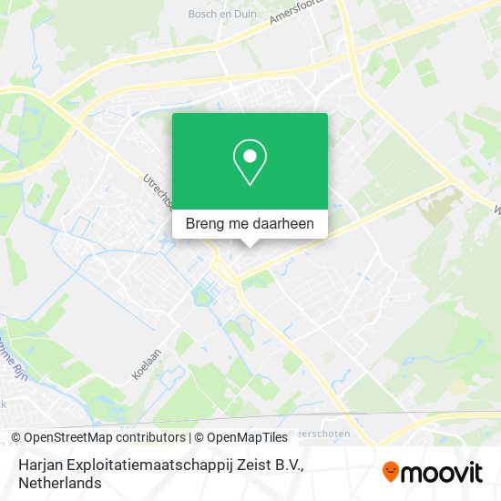 Harjan Exploitatiemaatschappij Zeist B.V. kaart