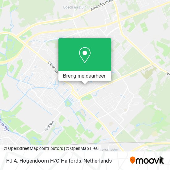 F.J.A. Hogendoorn H/O Halfords kaart