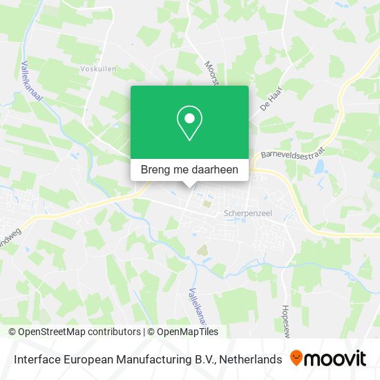 Interface European Manufacturing B.V. kaart