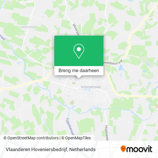 Vlaanderen Hoveniersbedrijf kaart