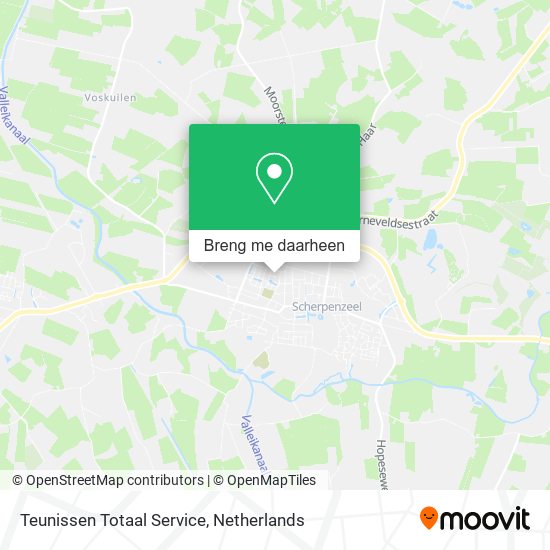 Teunissen Totaal Service kaart