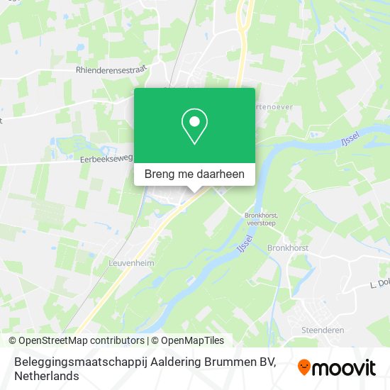 Beleggingsmaatschappij Aaldering Brummen BV kaart