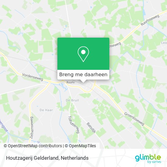 Houtzagerij Gelderland kaart