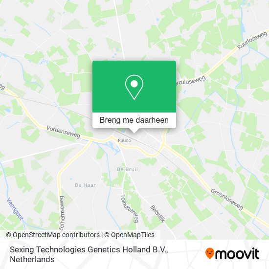 Sexing Technologies Genetics Holland B.V. kaart