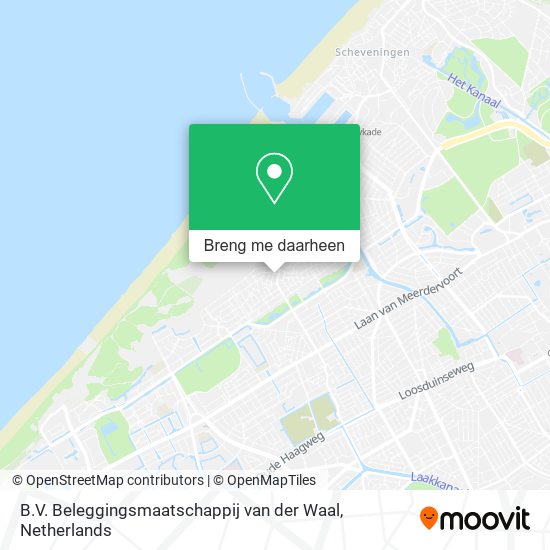 B.V. Beleggingsmaatschappij van der Waal kaart