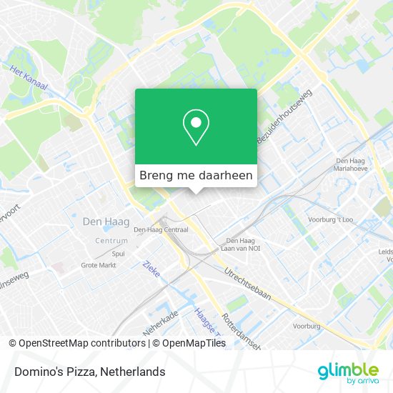 Domino's Pizza kaart