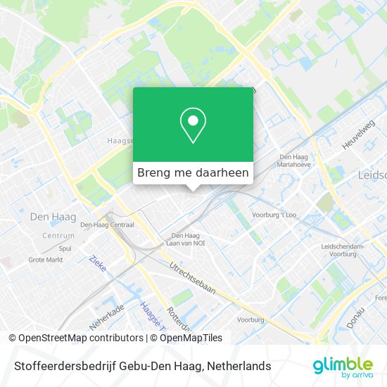Stoffeerdersbedrijf Gebu-Den Haag kaart
