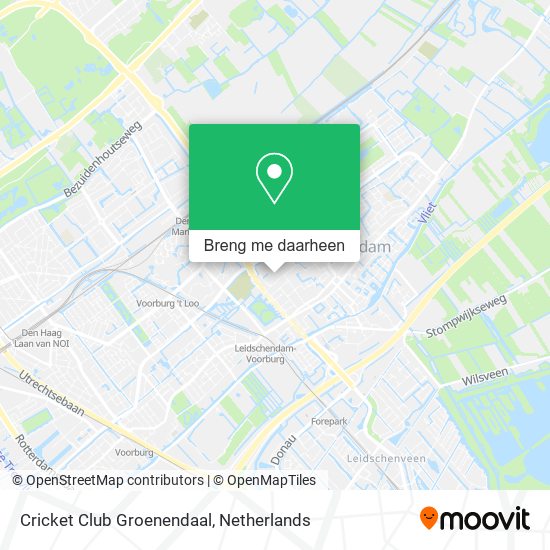 Cricket Club Groenendaal kaart